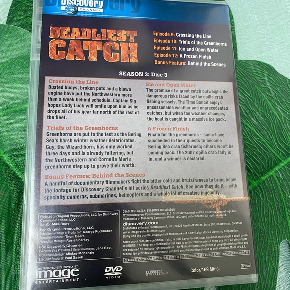 🎈Sale 🎈2 for $10 NWOT Deadliest Catch season 3 three disc set Sig Phil Blake - Picture 7 of 8